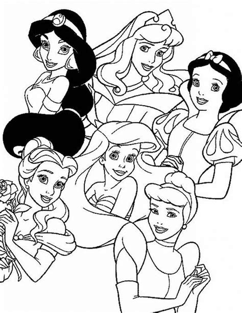 Disney Princess Printable Coloring Pages
